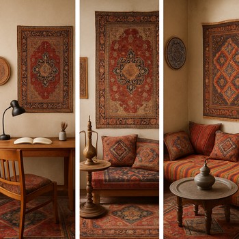 Üç farklı köşe tipini yan yana gösteren kolaj görüntü