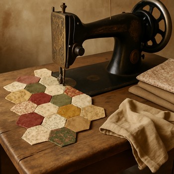 İlk hazırlanan pinco yastık kılıflarının küçük bir kanepede yan yana dizili hali